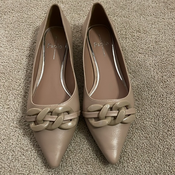 Paolo Shoes - Paolo Nude Flat Shoes Size 8